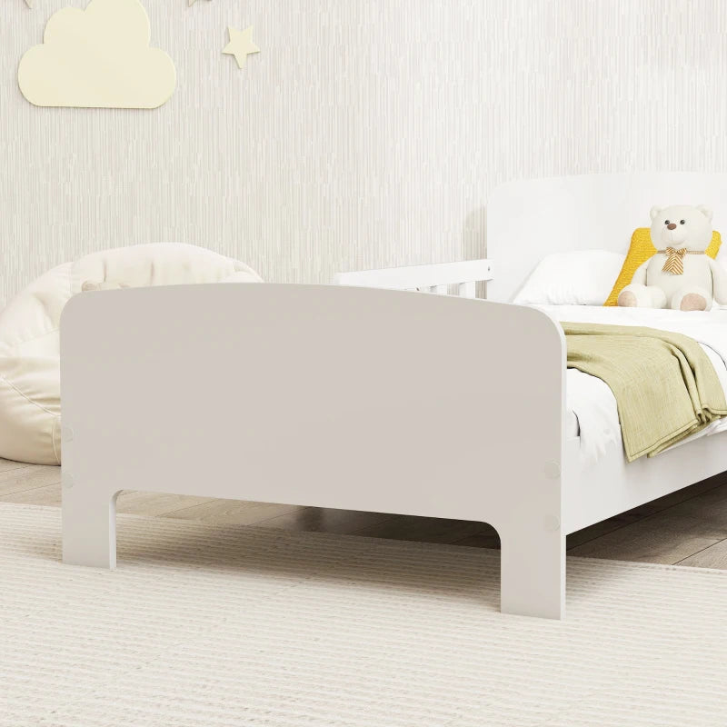 Capri Wooden Floor Bed With Safety Rails