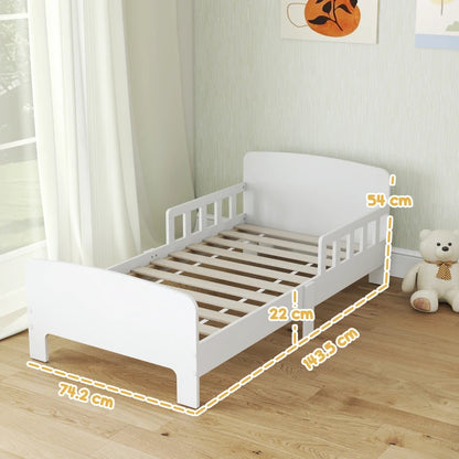 Capri Wooden Floor Bed With Safety Rails